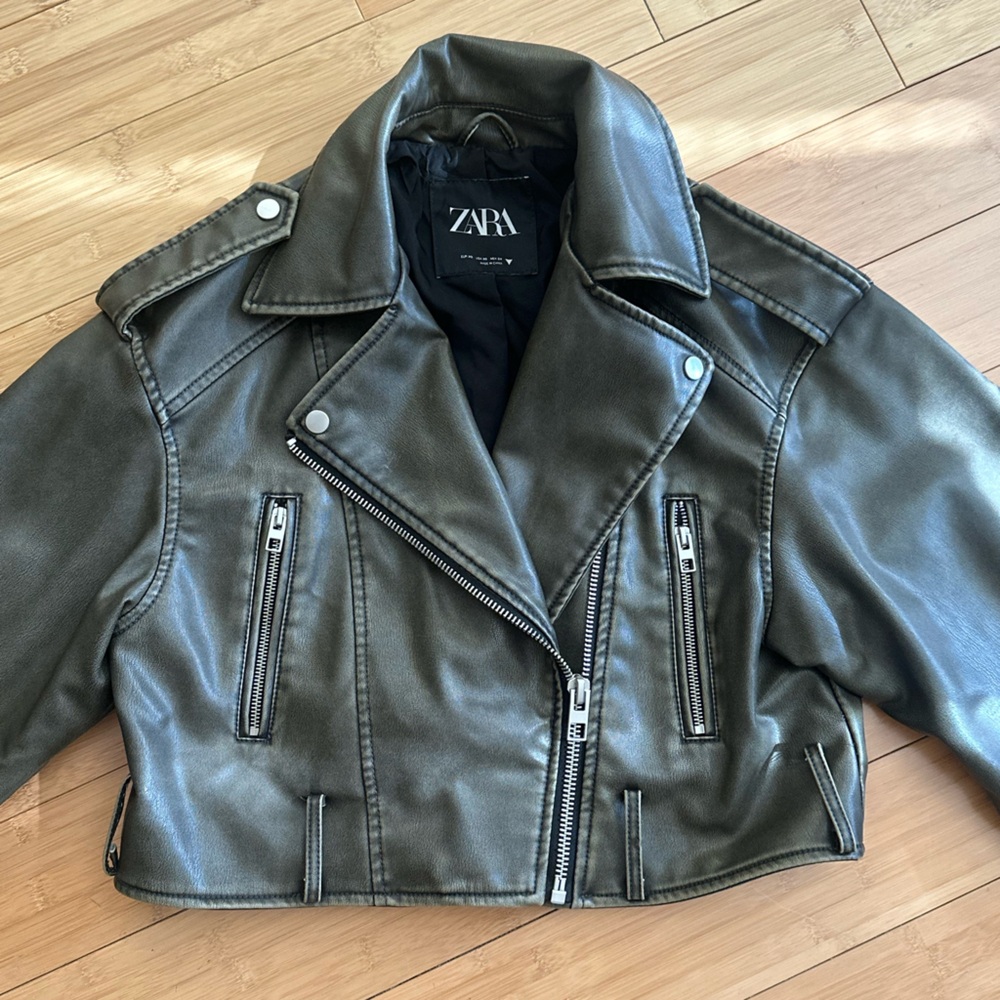 Zara Black Leather Jacket